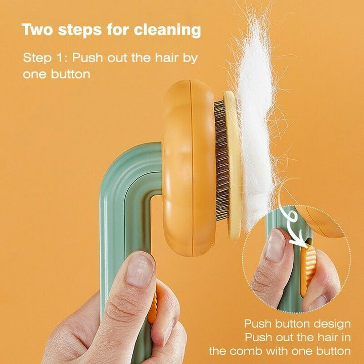 Transform Your Pet Grooming Experience with the Pet Pumpkin Self Cleaning Slicker Grooming Brush